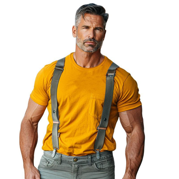 Men's Round Neck Pocket Solid Color T-shirt 55407272X