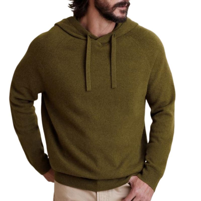 Men's Classic Casual Comfort Knit Long Sleeve Hoodie 83469721K