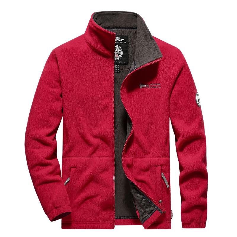 Men's Fleece Thickened Polar Fleece Warm Jacket 51633558U