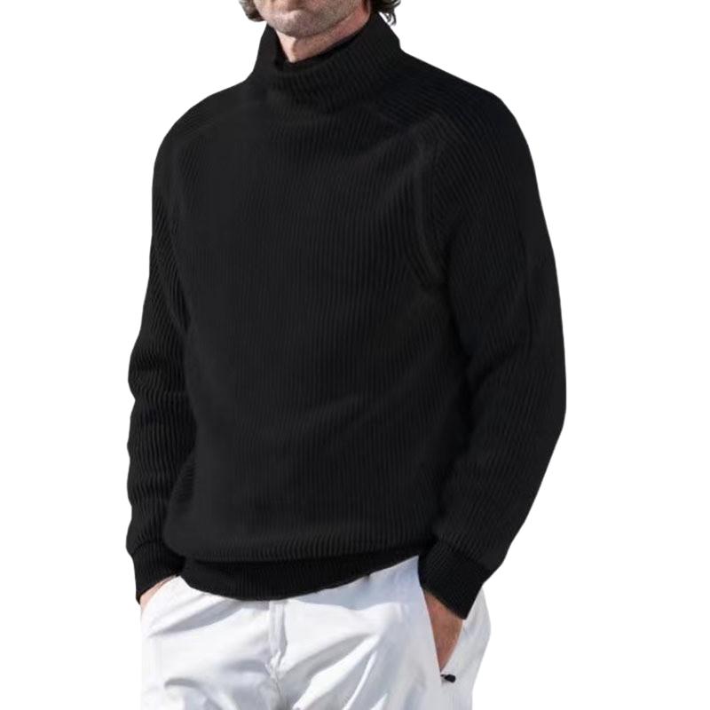 Men's Loose Turtleneck Pullover Warm Bottoming Sweater　80358204F