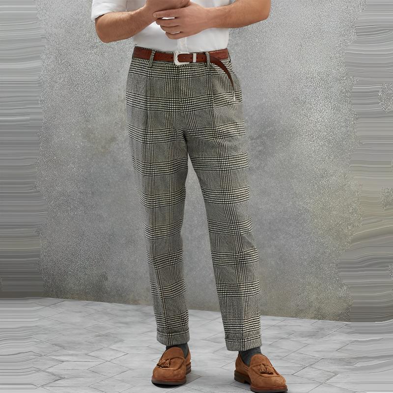 Men's Suit Case Grain Contracted Pants 84057908R