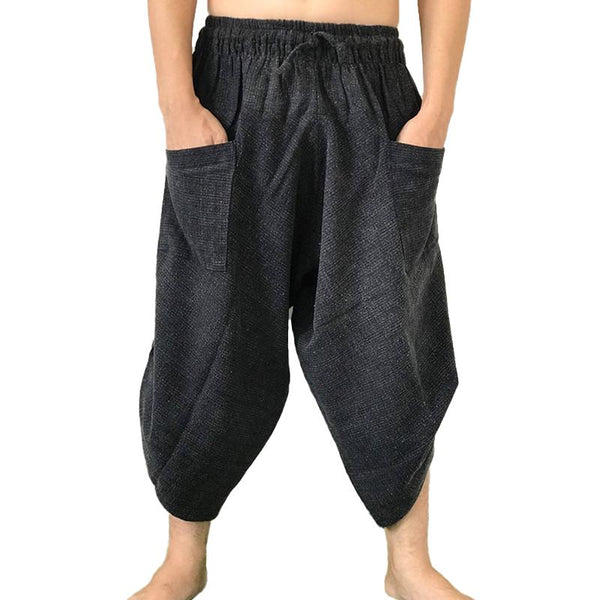 Men's Loose Cotton And Linen Casual Pants Lantern Trousers 38490550Z