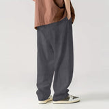 Men's Casual Corduroy Elastic Waist Sports Loose Pants 27025604M