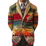 Men's Classic Casual Printed Multi-Pocket Corduroy Blazer 04780544K