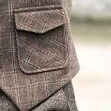 Men's Casual Vintage Plaid Pocket Suit Vest 71516634TO