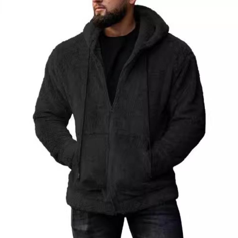 Men's Retro Casual Warm Hoodie　58167191F