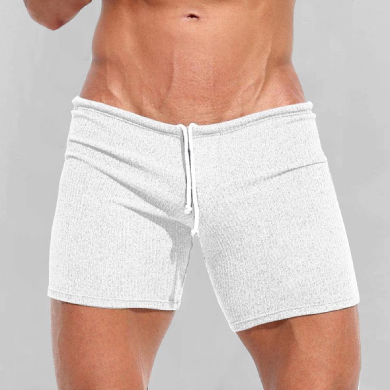 Men's Solid Slim Drawstring Vacation Casual Shorts 72860031Z