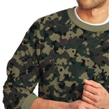 Men's Retro Casual Camouflage Print Crew Neck Sweatshirt 93616800TO