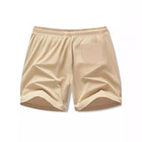 Men's Solid Color Elastic Waist Quick-drying High-elastic Sports Shorts 82584223Z