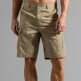 Men's Solid Straight Multi-pocket Cargo Shorts 02325728Z