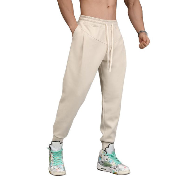 Men's Fashion Solid Elastic Waist Fitness Sports Pants 84121673Z