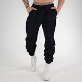 Men's Solid Color Elastic Waist Casual Sports Pants 30839689Z