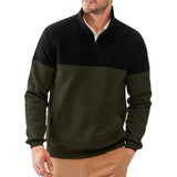 Men's Colorblock Half-Zip Outdoor Sweatshirt 68513698X