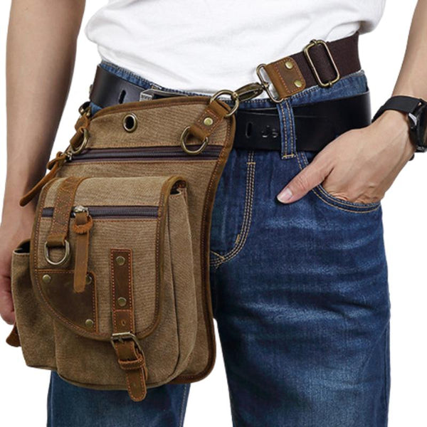 Men's Canvas Fashion Casual Shoulder Messenger Bag 50238450U