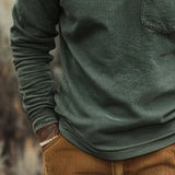 Men's Classic Retro Casual Pocket Corduroy Pullover Sweatshirt 68536286K