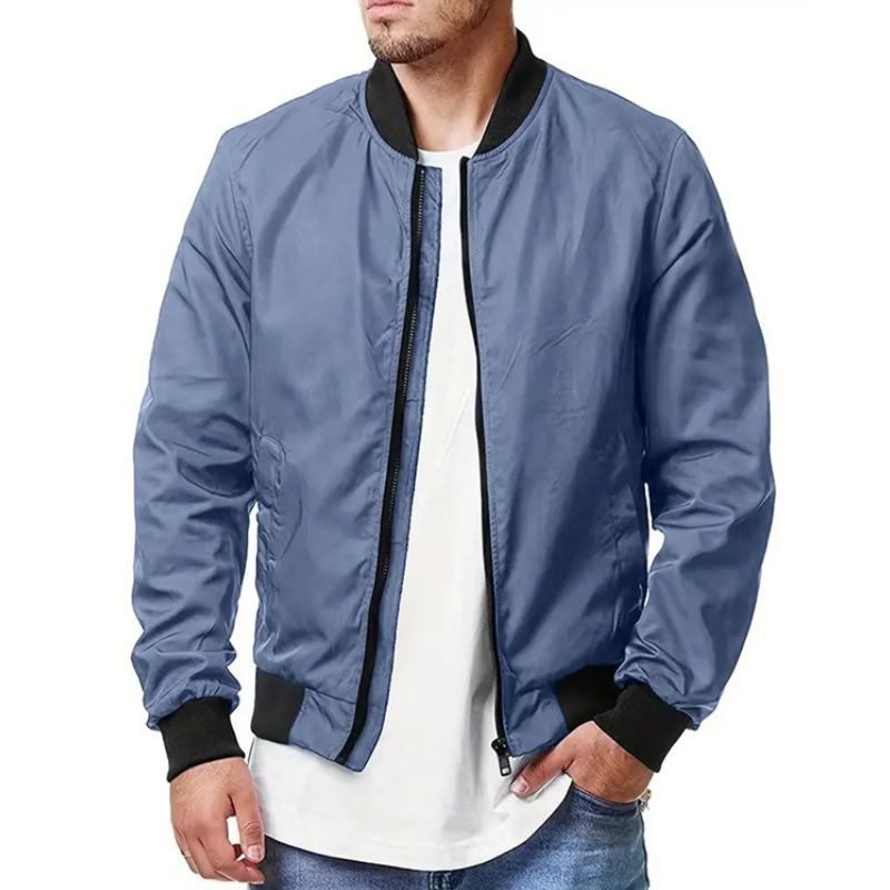 Men's Casual Zip-Up Sport Bomber Jacket 51553613TO