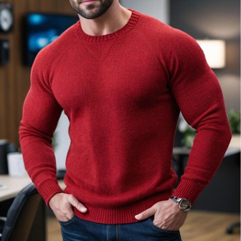 Men's Classic Comfort Slim Fit Crew Neck Long Sleeve Sweater 61753983K