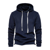 Men's Casual Polar Fleece Warm Loose Long-sleeved Pullover Hoodie 26204153M