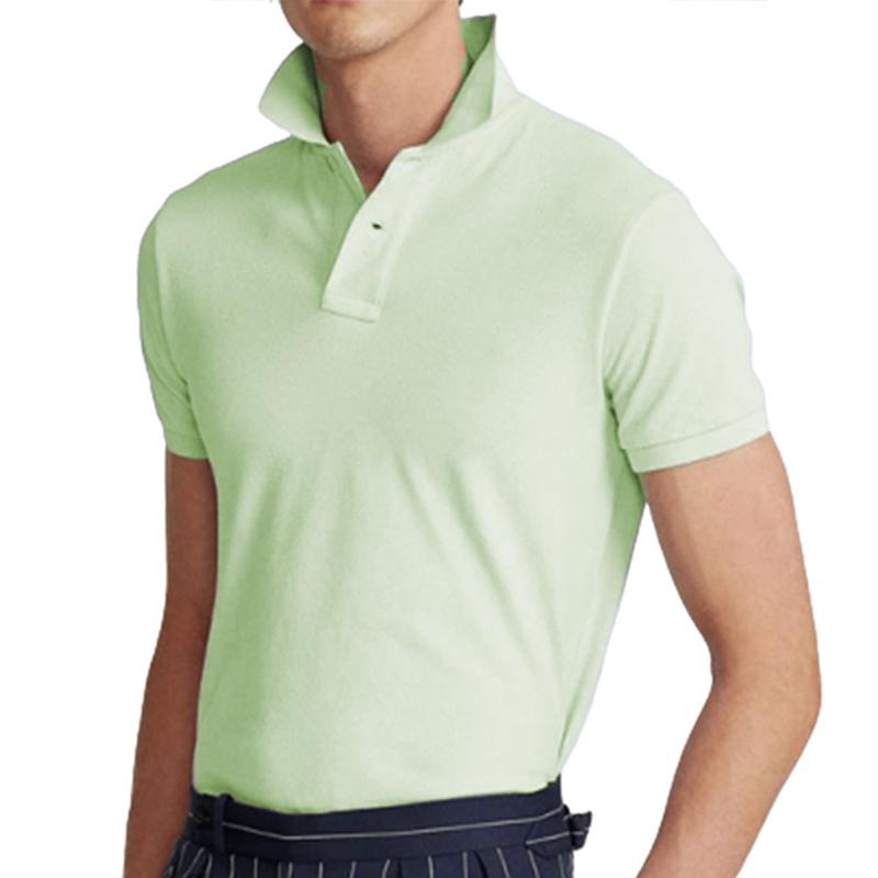 Men's Solid Slim Short Sleeve Polo Shirt 55059747Z