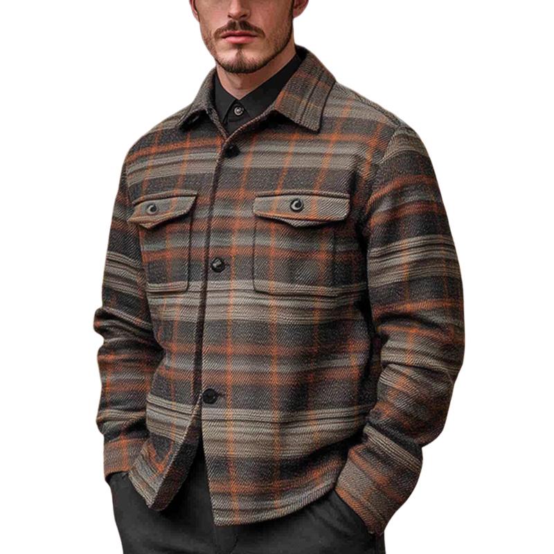 Men's Vintage Check Print Jacket 01926868U