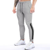 Men's Color Block Drawstring Elastic Waist Fitness Sports Pants 93969956Z