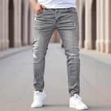 Men's Fashion Distressed Holes Casual Jeans 74899751Z