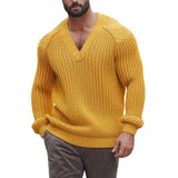 Men's Classic Comfort Slim Fit V-Neck Long Sleeve Sweater 58760262K