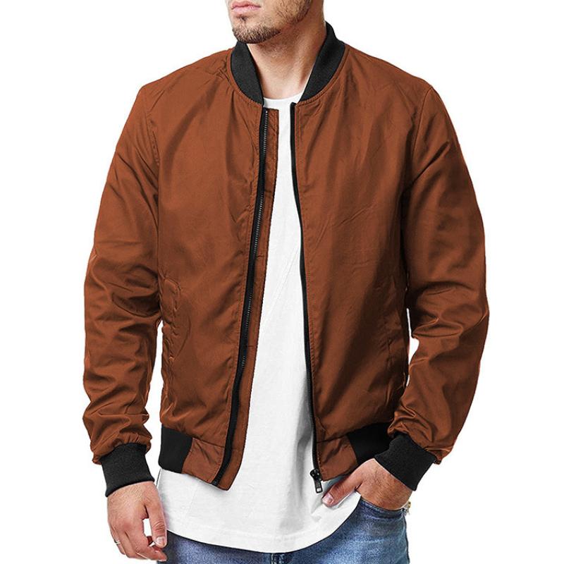 Men's Casual Zip-Up Sport Bomber Jacket 51553613TO