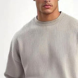 Men's Classic Round Collar Simple Comfortable Loose Sweatshirt 71443796K