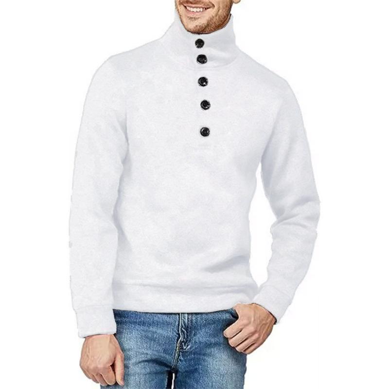 Men's Casual Retro Pullover Stand Collar Sweater 08906921TO