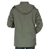 Men's Outdoor Leisure Mid-length Waterproof Breathable Hooded Jacket 69867917F