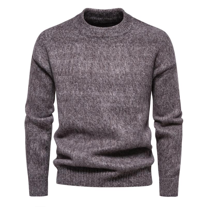 Men's Round Neck Pullover Warm Sweater 98044490F