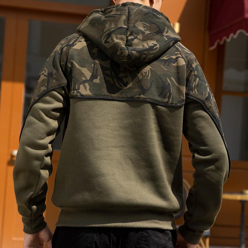 Men's Casual Sports Camouflage Hooded Sweatshirt 71453924TO