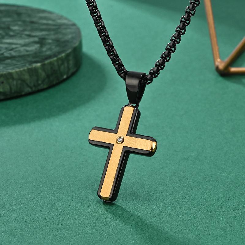 Vintage Casual Cross Necklace 36426626TO