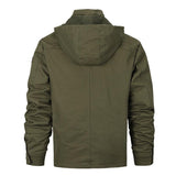 Men's Solid Casual Hooded Jacket 40677819U