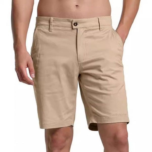 Men's Solid Straight Slim Cargo Shorts 94738755Z
