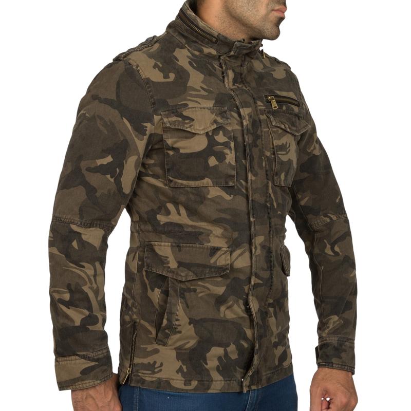 Men's Casual Stand Collar Camouflage Work Jacket 99666331F