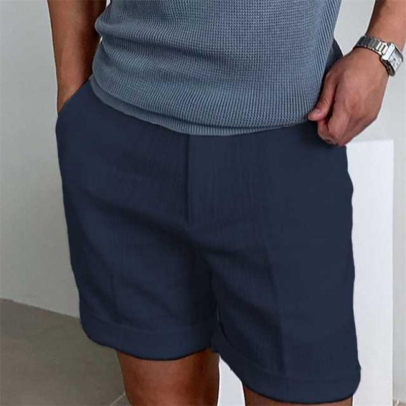 Vintage lin strandshorts for menn 12450822Y