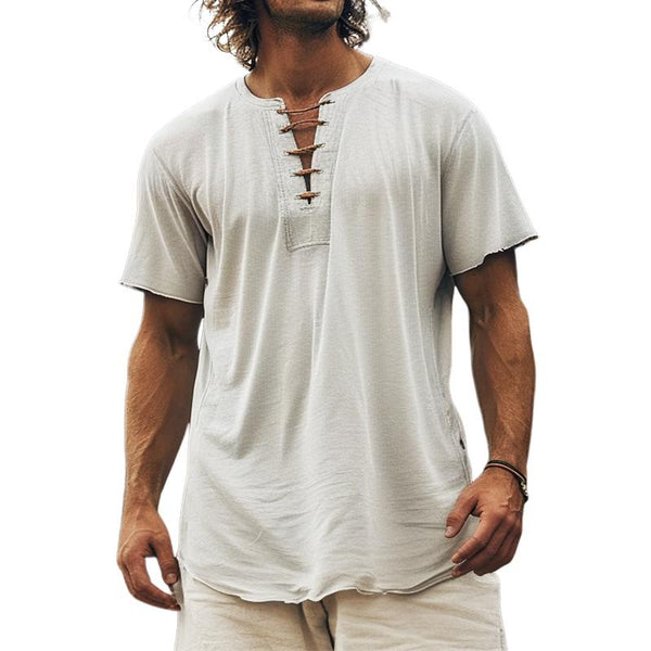 Men's Casual Loose Short-sleeved T-shirt 60225638TO