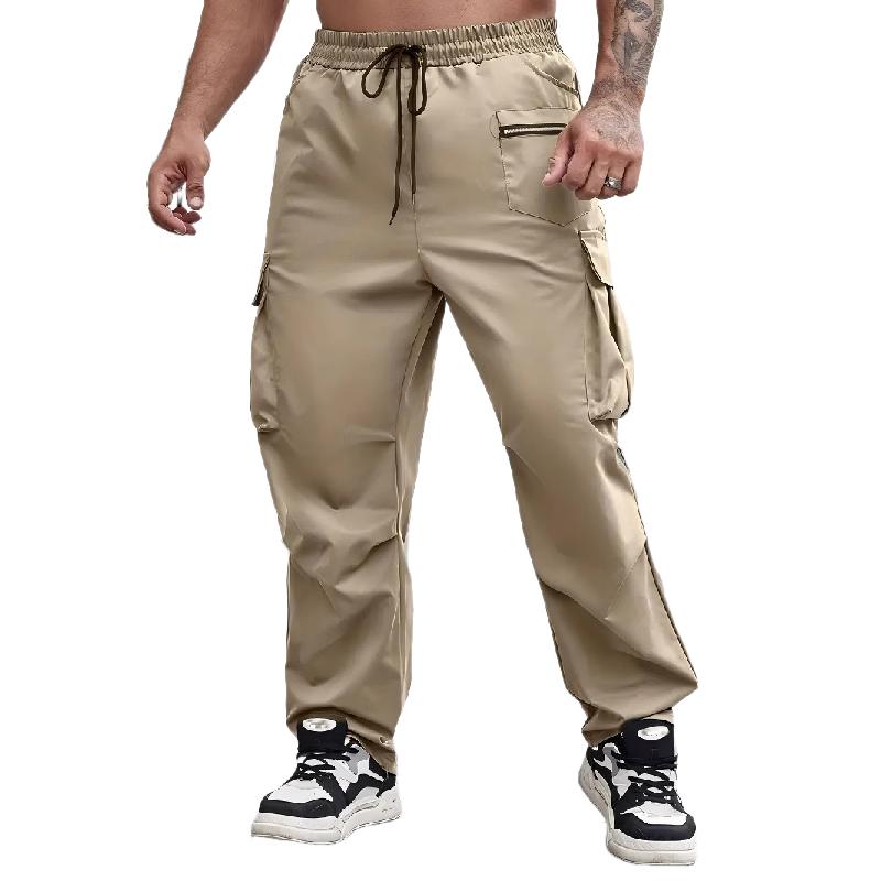 Men's Outdoor Elastic Drawstring Cargo Pants 87110311X