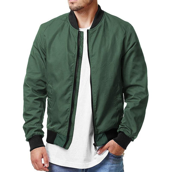 Men's Casual Zip-Up Sport Bomber Jacket 51553613TO