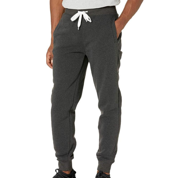 Men's Solid Color Elastic Waist Thickened Sports Pants 13814624Z