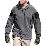 Men's Outdoor Polar Fleece Hooded Windproof Warm Sweatshirt 70031852Y