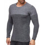 Men's Classic Crew Neck Knit Colorblock Sweater 60715370F