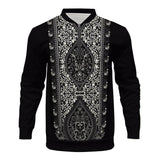 Men's Loose Zipper Printed Sweatshirt 39194548X