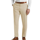 Men's Linen Classic Solid Pants 53683463X