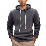 Men's Casual Solid Color Polar Fleece Hoodie 86051680Y