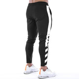Men's Color Block Drawstring Elastic Waist Fitness Sports Pants 08452332Z