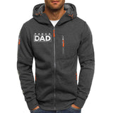 Men's Lettering Print Hoodie Zip-Up Jacket 85223818X