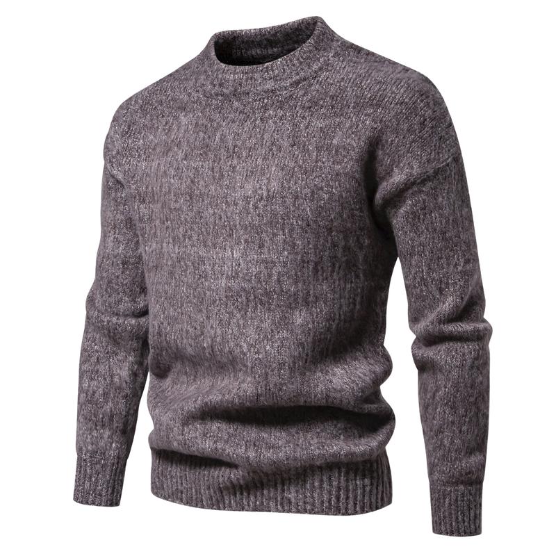 Men's Round Neck Pullover Warm Sweater 98044490F